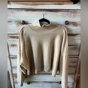 Free People cashmere cropped sweater